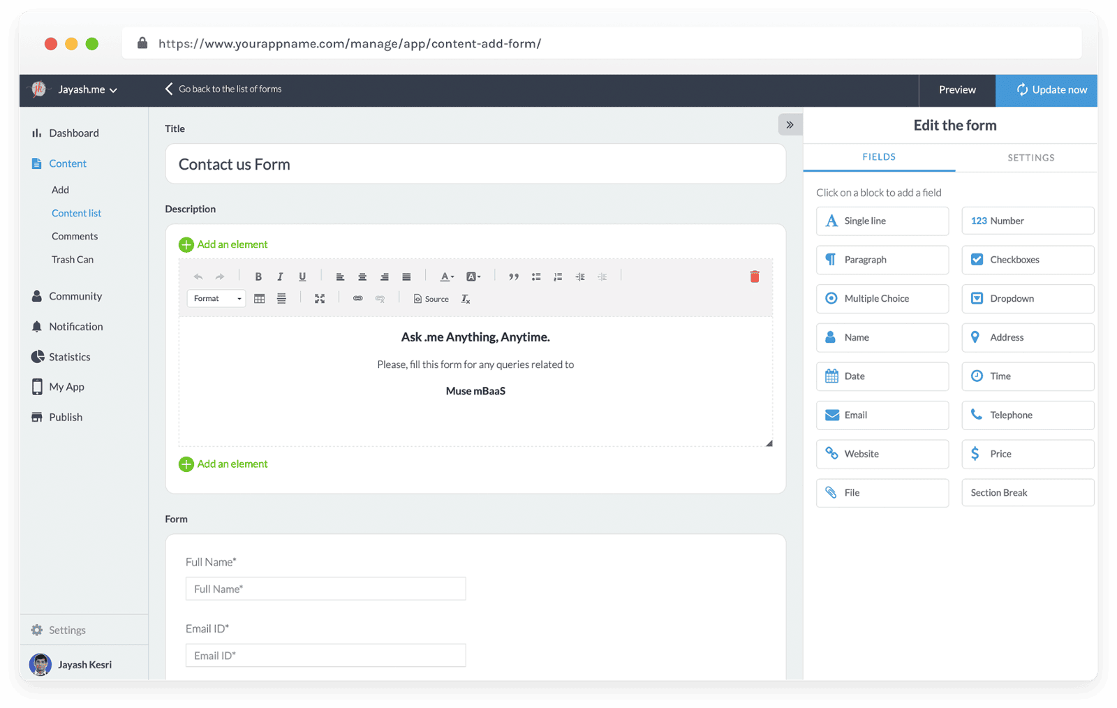 Manage, Add or Edit your Collections from the My Collections Page