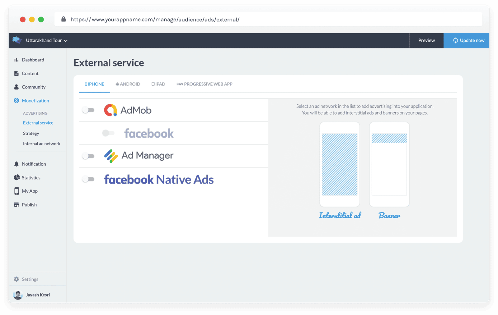 View all your clients from Clients Page
