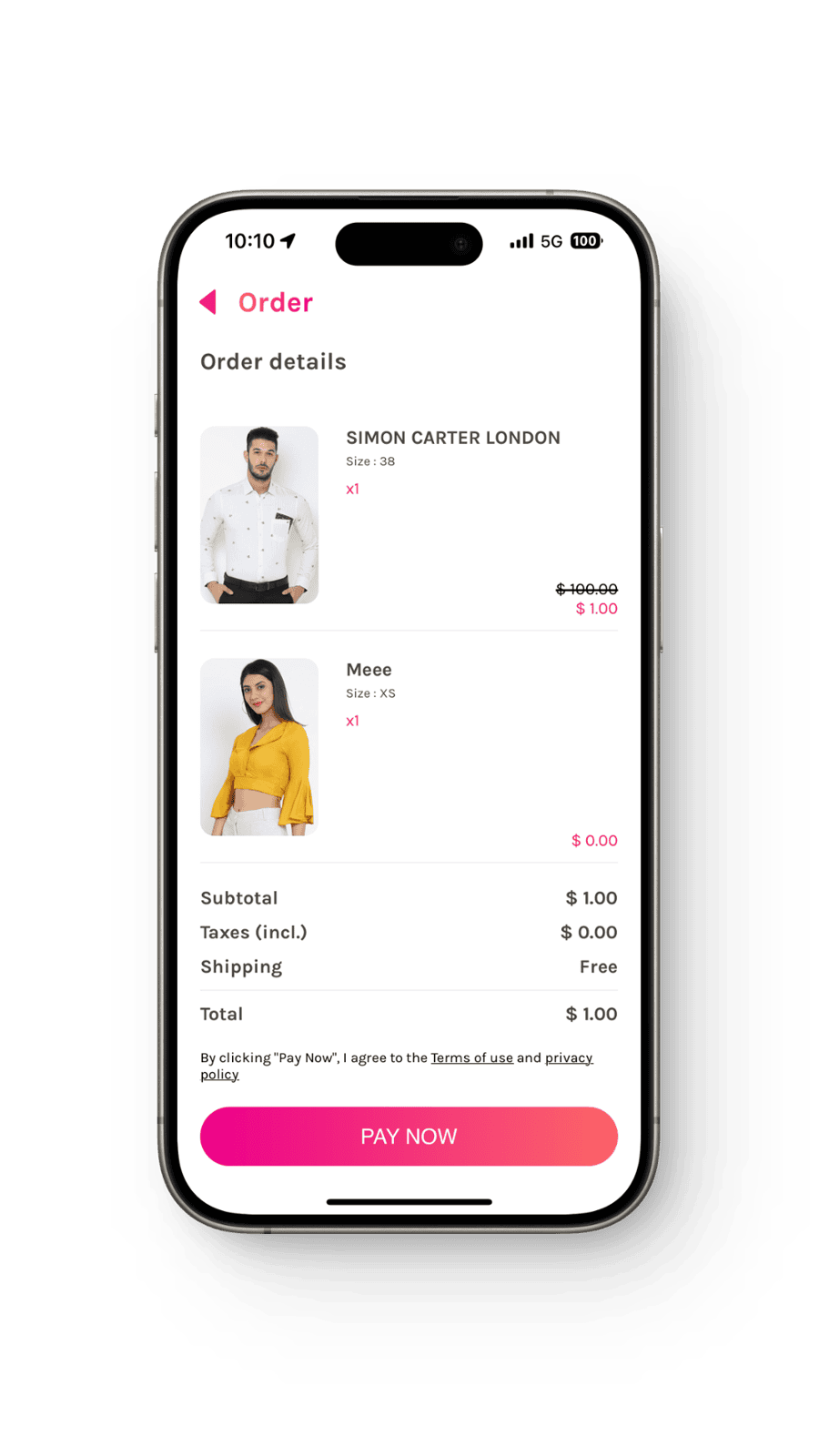 Pay Now Page