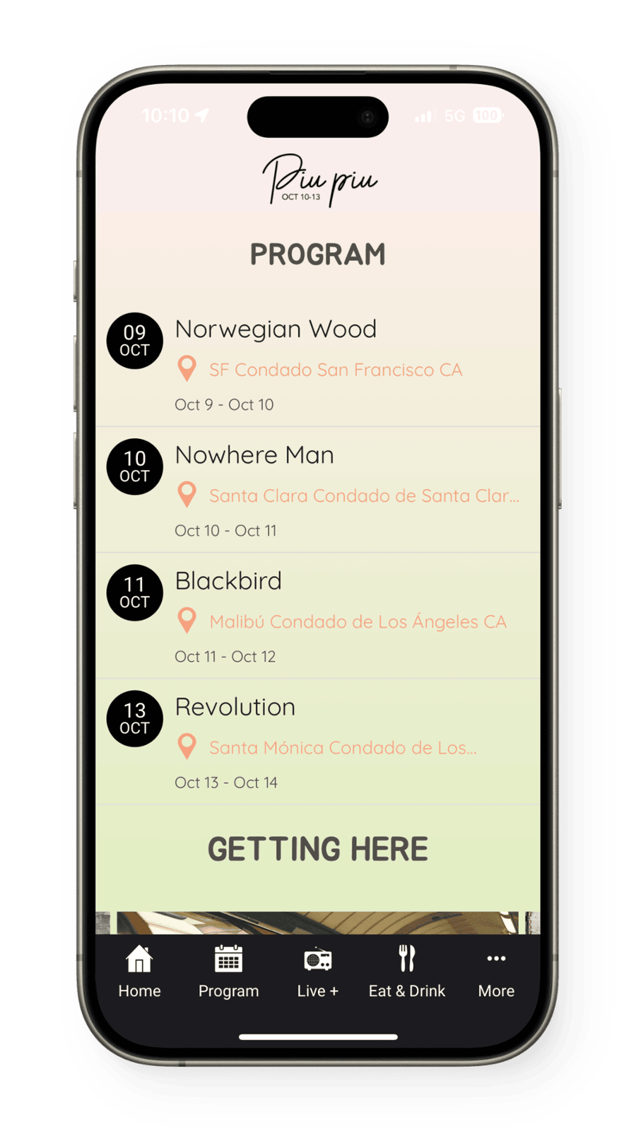 Event List 