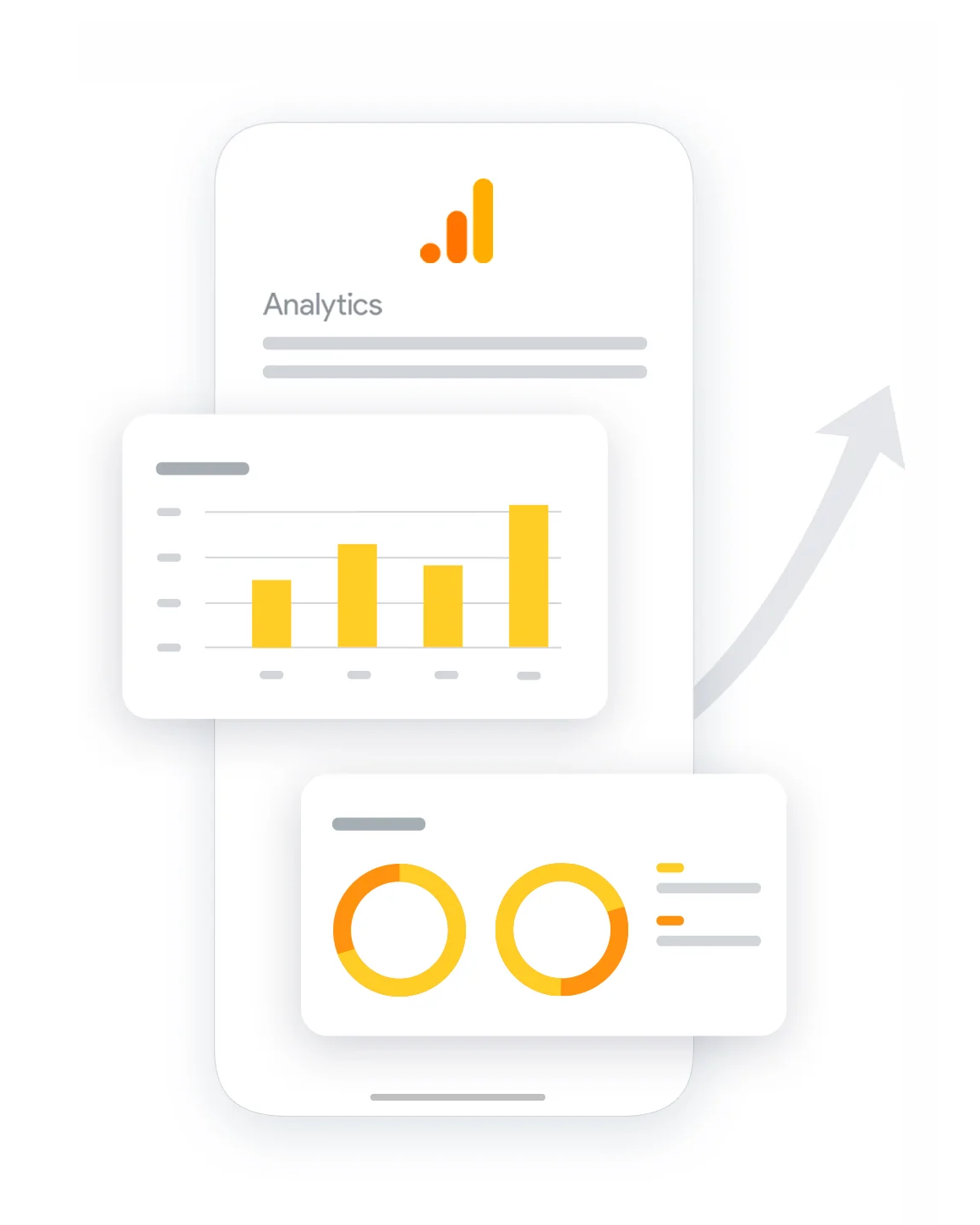 Google Analytics App Mockup